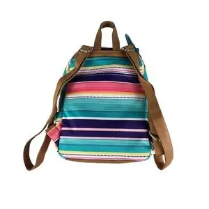 Lily Bloom Striped EDEN Backpack - Pink, Green, Yellow. NWT Backpack Collection: Trendy Lily Bloom School & Travel Bags  main image 2